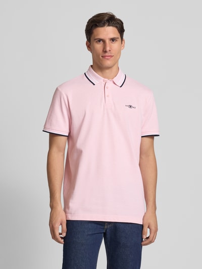 Tom Tailor Regular Fit Poloshirt aus Baumwoll-Mix Hellrosa 4