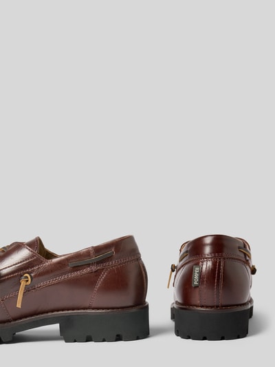 POMPEII BRAND Schnürschuhe aus echtem Leder Modell 'Bristol' Mittelbraun 2