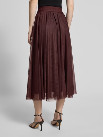 JOOP! Midirock mit Label-Bund Modell 'Fridi' Bordeaux 5