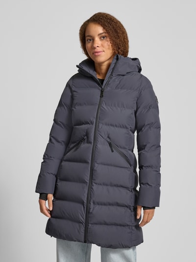 Superdry Regular Fit Mantel in Stepp-Optik Modell 'City' Dunkelgrau 4