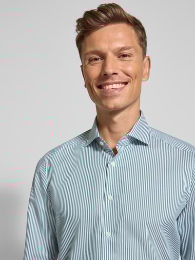 OLYMP Level Five Koszula biznesowa o kroju slim fit z kołnierzykiem typu kent Zielony 3