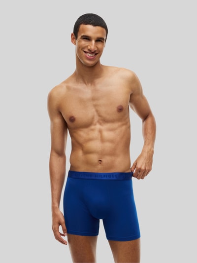Tommy Hilfiger Spodnie z paskiem z logo w zestaw 3 szt. Ciemnoczerwony 4
