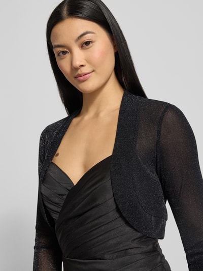 Jake*s Cocktail Regular fit bolero in semi-transparant design Zwart - 3
