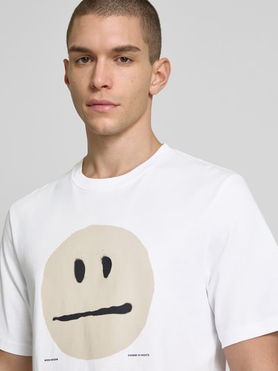 Wood Wood T-Shirt mit Motiv-Print Weiss 3