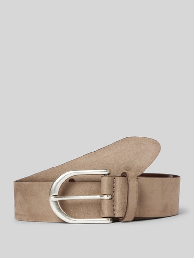 Vanzetti Leren riem met doornsluiting Taupe - 1