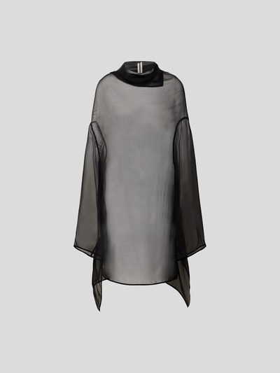 Rick Owens Seidenbluse in semitransparenter Optik Black 2