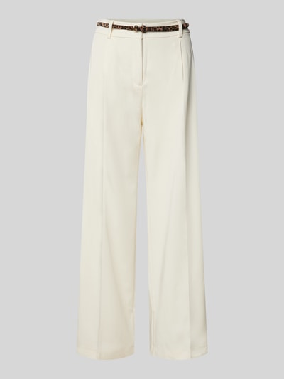 Christian Berg Woman Wide leg chino met riem Offwhite - 2