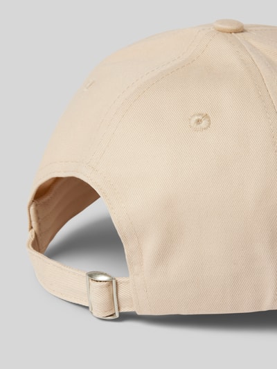 Karo Kauer Basecap mit Label-Stitching Beige 3