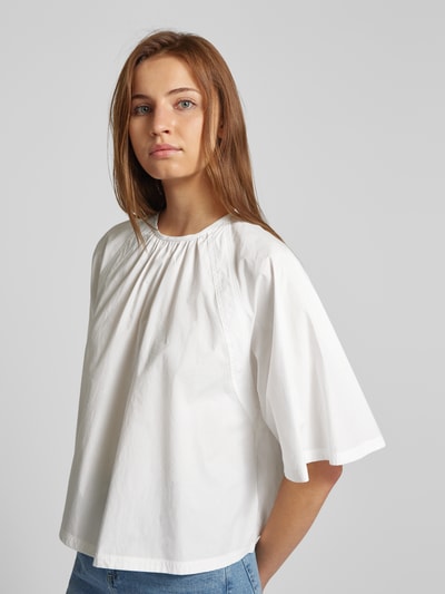 Weekend Max Mara Blusenshirt mit Rundhalsausschnitt Modell 'CRESPO' Weiss 3