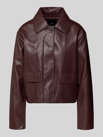 MANGO Jacke in Leder-Optik Modell 'SABINA' Bordeaux 2