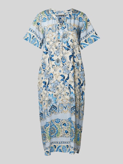 FREE/QUENT Tunikakleid mit Kappärmeln Modell 'Lisa' Hellblau 2