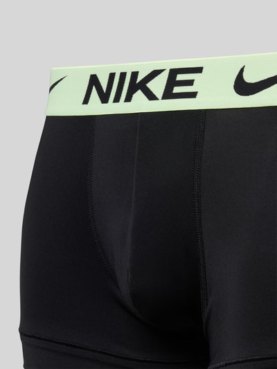 Nike Obcisłe bokserki z elastycznym paskiem z logo w zestawie 3 szt. Czarny 2