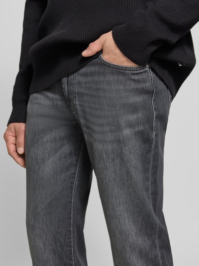 Brax relaxed fit jeans van katoenmix model 'Clint' Grafiet - 3