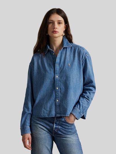 Polo Ralph Lauren Relaxed fit jeansblouse van puur katoen Jeansblauw - 4