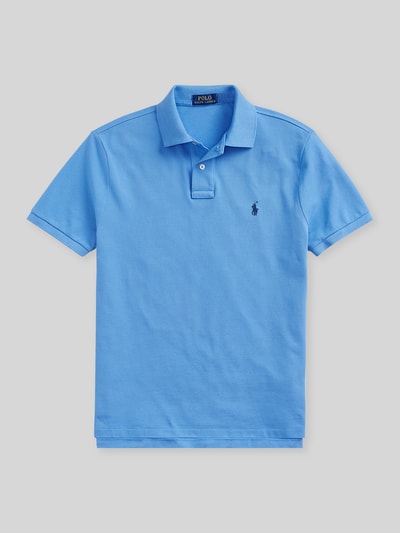 Polo Ralph Lauren Slim Fit Poloshirt aus reiner Baumwolle Bleu 2