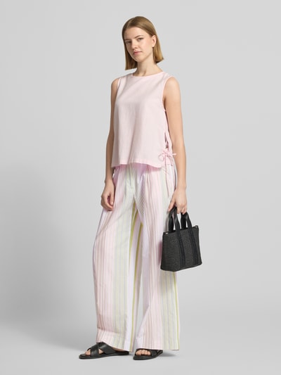 Smith and Soul Wide Leg Hose mit Streifenmuster Jeansblau 1