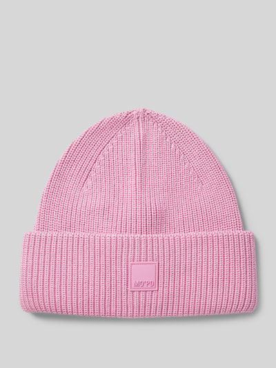 Marc O'Polo Denim Czapka beanie z naszywką z logo Różowawy 1