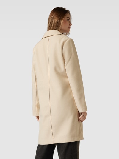 QS Lange jas met reverskraag en steekzakken Beige - 5