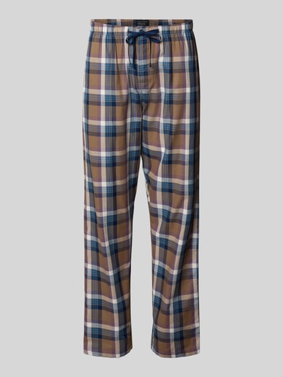 Schiesser Straight Leg Pyjama-Hose mit Tunnelzug Beige 1