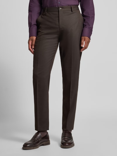 SELECTED HOMME Slim Fit Anzug mit Woll-Anteil Modell 'NEIL' Dunkelbraun 6