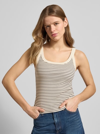 Levi's® Slim Fit Tank Top aus Baumwoll-Mix Ecru 3
