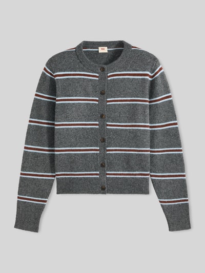 Levi's® kardigan o kroju regular fit z prążkowanymi wykończeniami Ciemnoszary 2