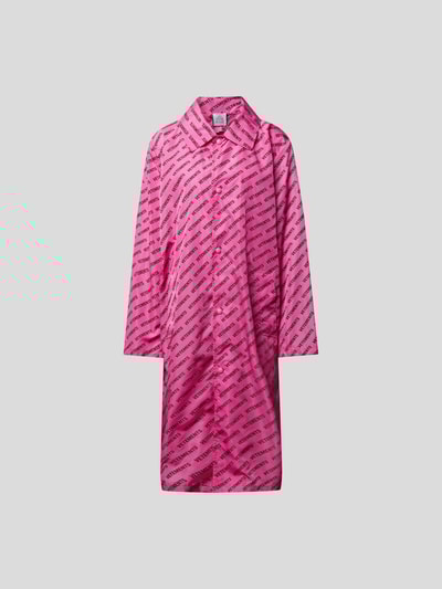 VETEMENTS Unisex Mantel mit Allover-Logo Pink 2