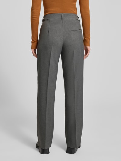 Brax Straight fit stoffen broek met viscose, model 'Maine' Donkergrijs gemêleerd - 5