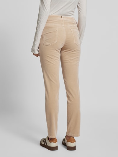 Cambio Slim fit corduroy broek in 5-pocketmodel, model 'PIPER' Zand - 5