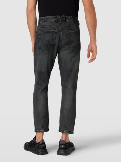 GABBA Straight leg jeans in 5-pocketmodel, model 'Athen' Zwart - 5