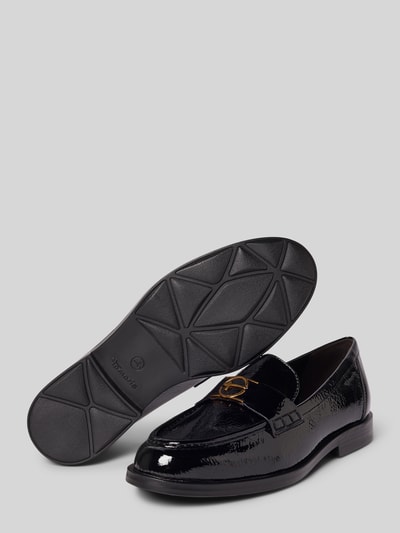 Tamaris Loafers in lakleer Zwart - 4