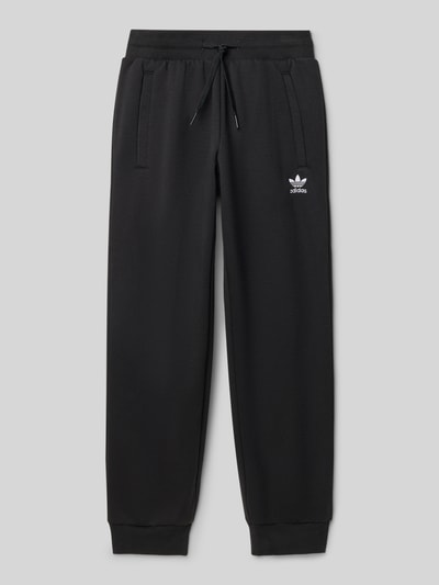 adidas Originals Sweatpants mit Label-Stitching und elastischem Bund Black 1