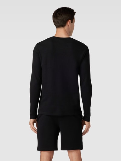 BOSS Shirt met lange mouwen en structuurmotief, model 'Waffle' Zwart - 5