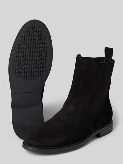 Tommy Hilfiger Buty chelsea ze skóry wołowej nappa Czarny 4