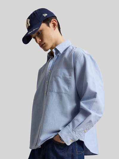 Polo Ralph Lauren Koszula casualowa o kroju regular fit z wyhaftowanym logo Błękitny 3