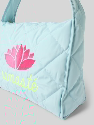 miss goodlife Handtasche mit Steppnähten Hellblau 3