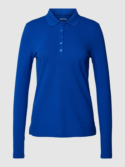 Montego Shirt met lange mouwen met polokraag Hemelsblauw - 2