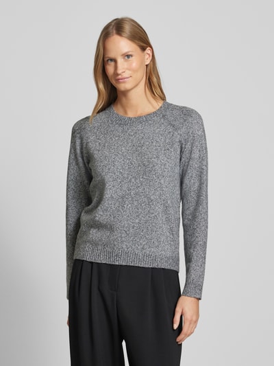 Vero Moda Weicher Pullover mit Glitzerfaden Modell 'DOFFYSHINE' Anthrazit 4