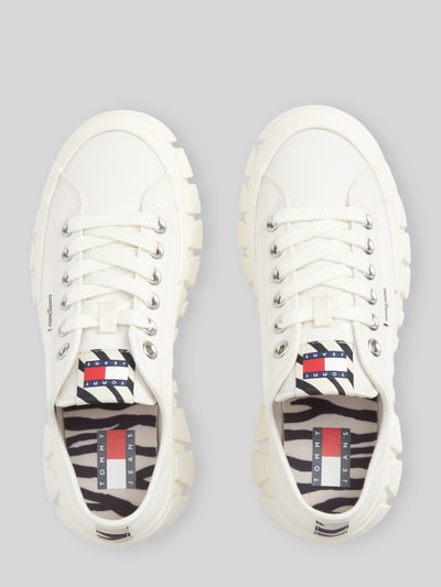 Tommy Jeans Sneaker mit Plateau-Sohle Ecru 4