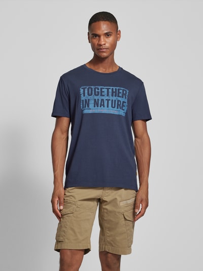 camel active T-Shirt mit Label-Print Marine 4