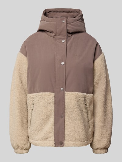 Mazine Regular Fit Jacke mit Kunstfellbesatz Modell 'Blocking' Schlamm 2