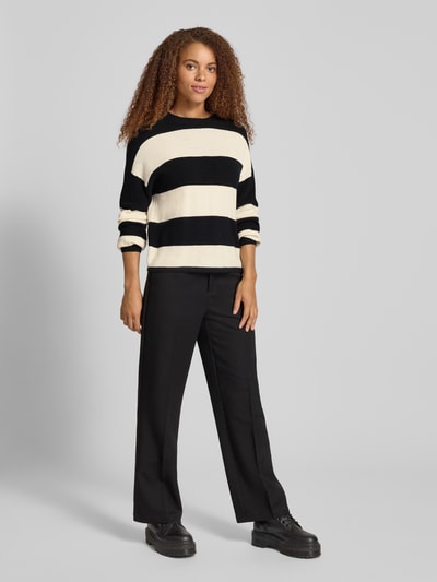 Only Loose Fit Strickpullover aus Viskose-Mix Modell 'ATIA' Black 1