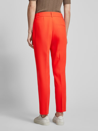 s.Oliver BLACK LABEL Broek in effen design met persplooien Rood - 5