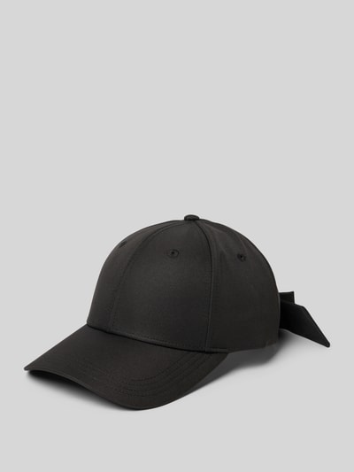 HUGO Czapka z daszkiem i detalem z logo model ‘Ally’ Czarny 1