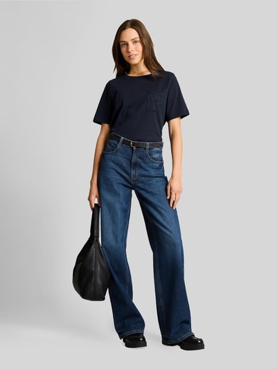 Tom Tailor Regular Fit T-Shirt aus reiner Baumwolle Dunkelblau 1