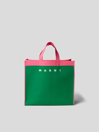 Marni Shopper mit Brand-Schriftzug Gruen 4