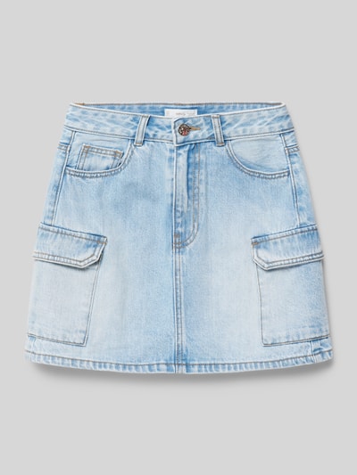 Mango Jeansrock mit aufgesetzten Taschen Blau 1