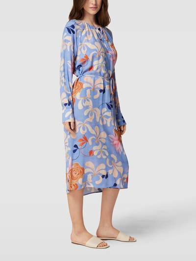 Gant Midi-jurk met all-over bloemenmotief Lichtblauw - 4