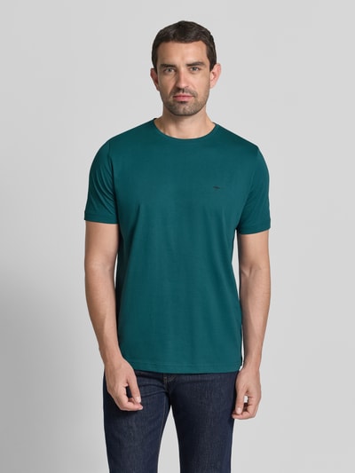 Fynch-Hatton T-Shirt mit Rundhalsausschnitt und Label-Stitching Bottle 4