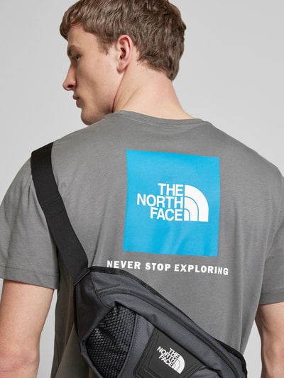 The North Face T-shirt met labelprint Antraciet - 3